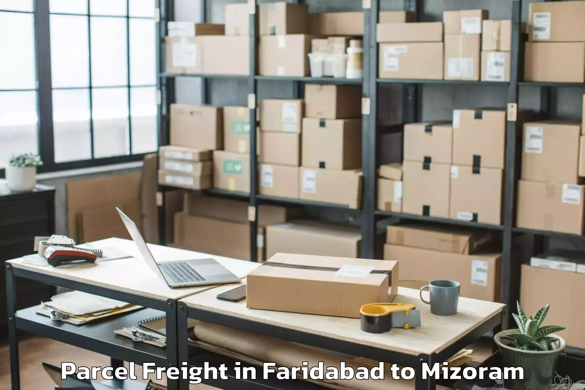 Comprehensive Faridabad to Mizoram Parcel Freight